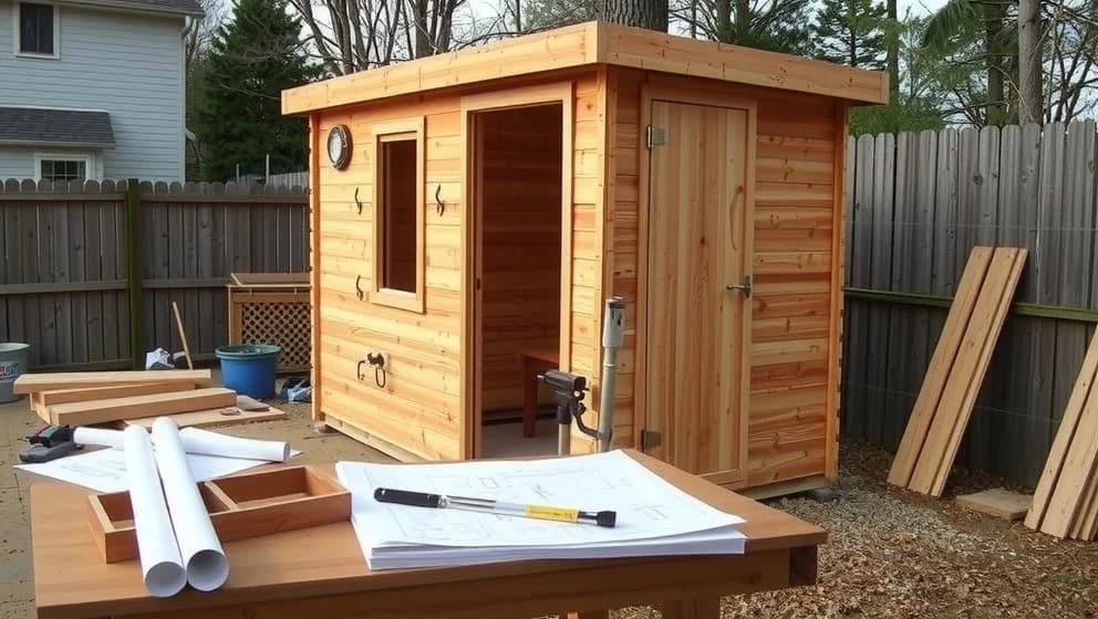 Bygga bastu utomhus hemma själv