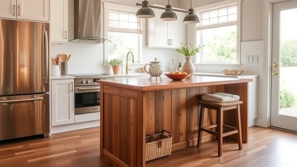 Köksö med sittplatser för hemmet